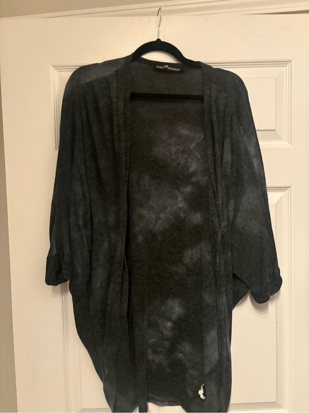 Dainty Hooligan Charcoal Open Cardigan